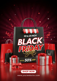Black Friday Sale A4 template