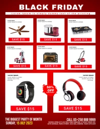 BLACK FRIDAY SALE Volante (Carta US) template