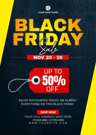 black friday sale A6 template