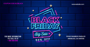 black Friday sale Anuncio de Facebook template