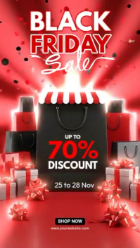black friday sale Instagram Story template