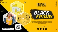 Black Friday Sale Facebook Cover Video (16:9) template