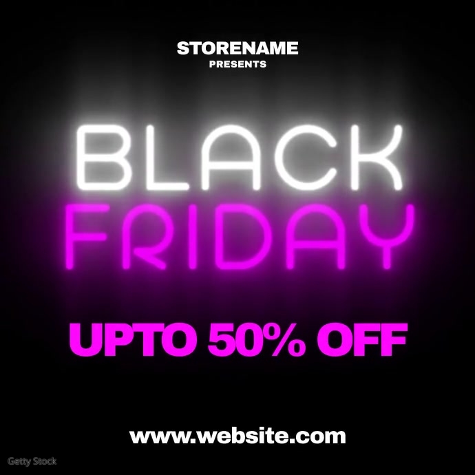 Black Friday Sale Template PosterMyWall