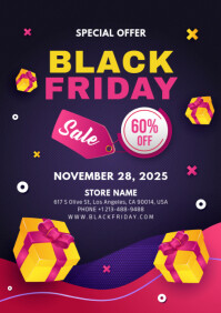 black friday sale A4 template