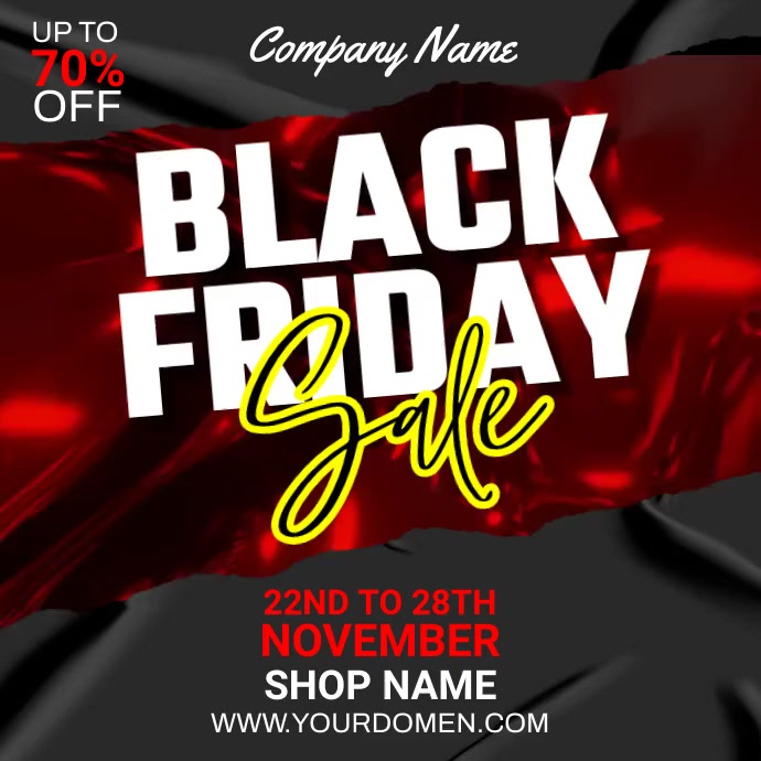 Black friday sale Template PosterMyWall Black friday sale Template PosterMyWall