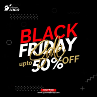 สีดำ Black Friday Sale Instagram Post Template