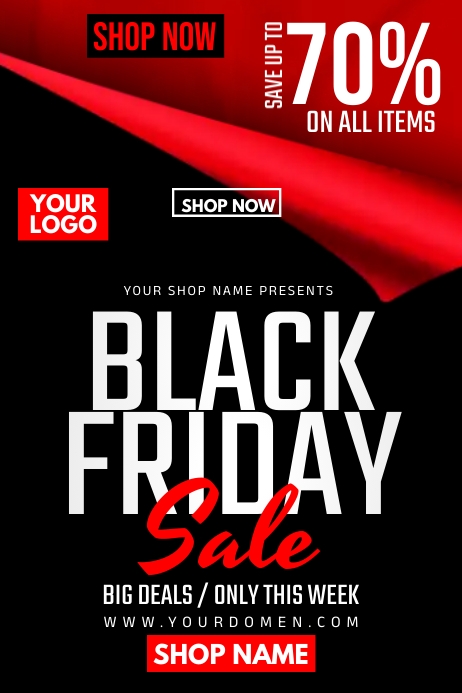 Black friday sale Template | PosterMyWall