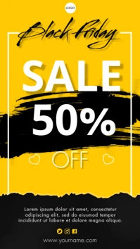 Black Friday Sale Digital Display (9:16) template