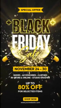 black friday sale Instagram Story template