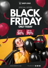 black Friday sale A6 template