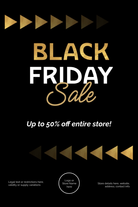 Black Friday Sale Template | PosterMyWall
