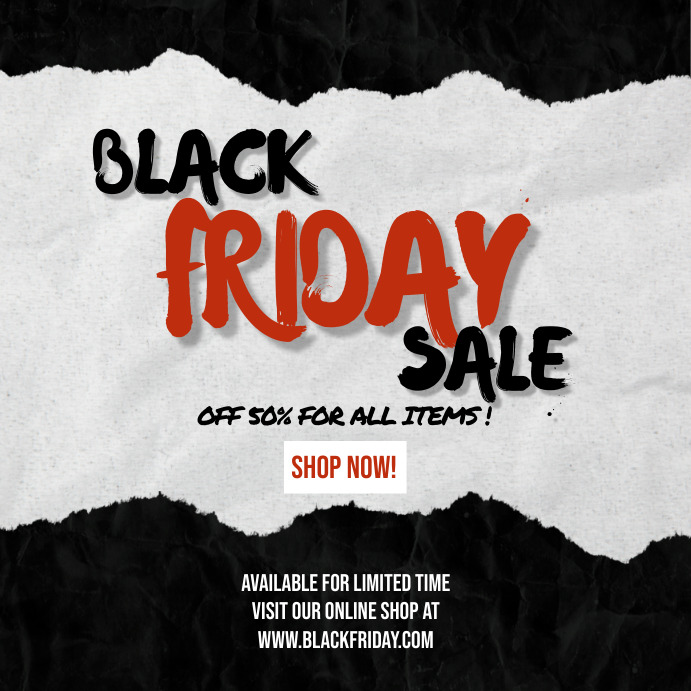 Black Friday Sale Template PosterMyWall