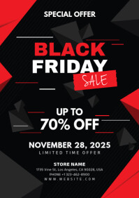 black friday sale A4 template