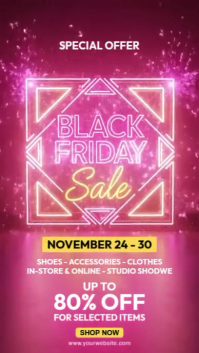 black friday sale Instagram Story template