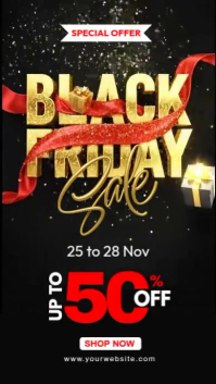 black friday sale Instagram Story template