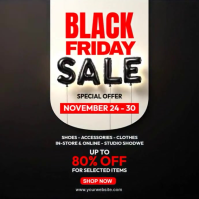 black friday sale Instagram Post template