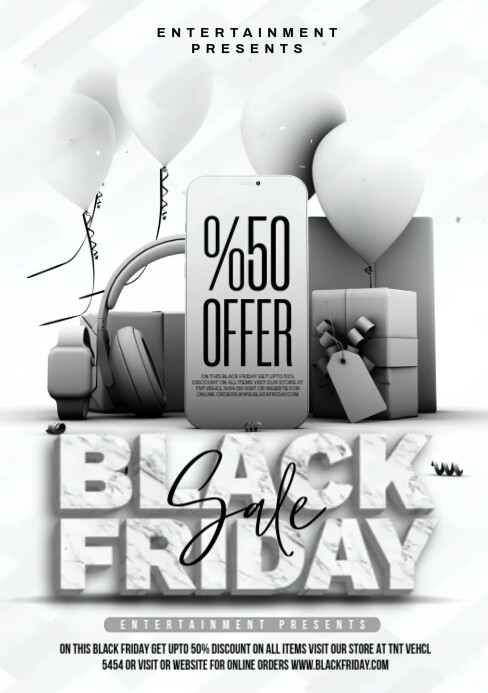 Black friday sale A5 template