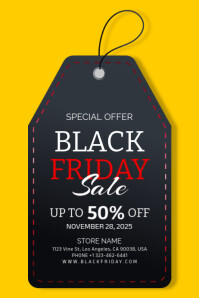 black friday sale 海报 template