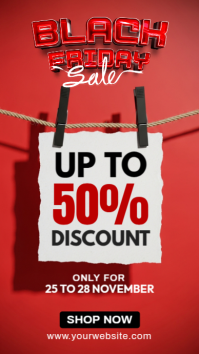 black friday sale Instagram Story template