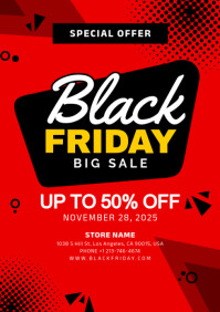 black friday sale A4 template