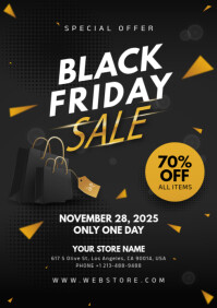 black friday sale A4 template