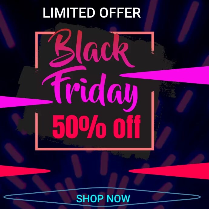 black friday sale Template PosterMyWall