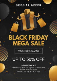 black friday sale A4 template