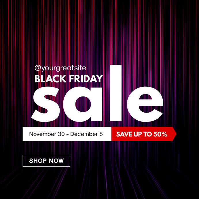 Black Friday Sale Template | PosterMyWall