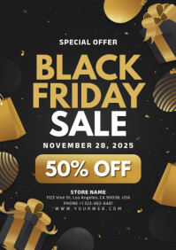 black friday sale A4 template