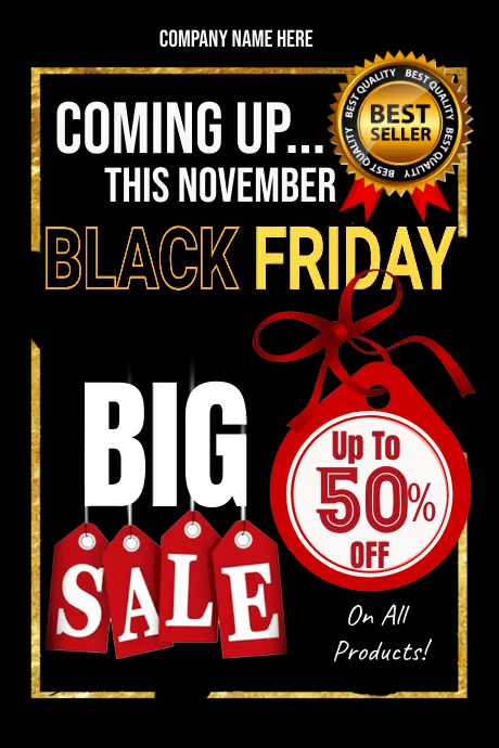 Black Friday Sale Template | PosterMyWall