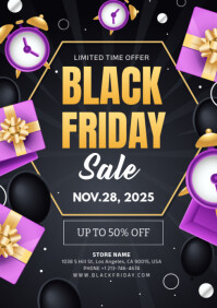black friday sale A4 template