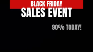 黑色 Black Friday Sales Event Display digitale Template