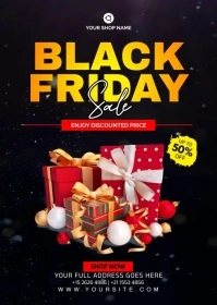 black friday sale A6 template
