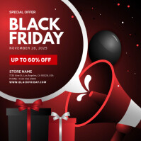 black friday sale โพสต์บน Instagram template