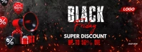 Black Friday sale Facebook Omslag Foto template