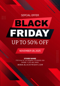 black friday sale A4 template