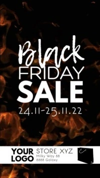 Black Friday Sale Discount video explosion История на Instagram template