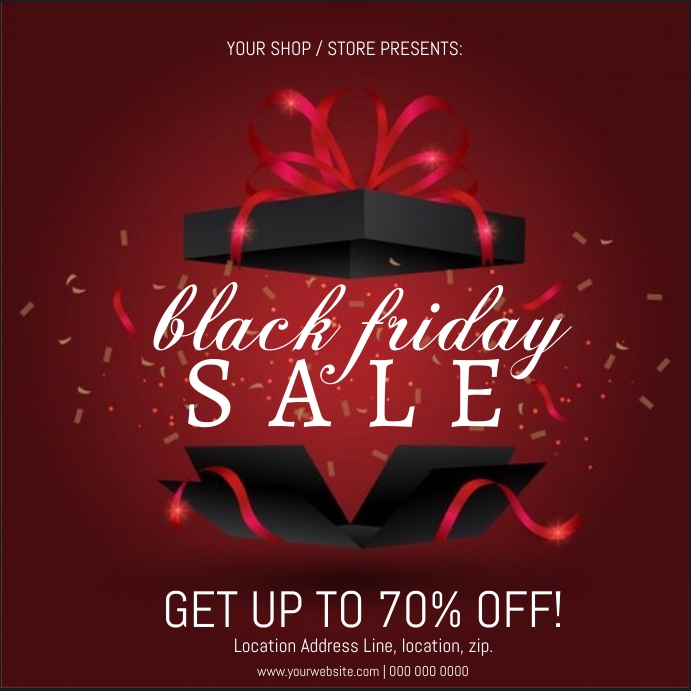 BLACK FRIDay Sale Event Flyer Template PosterMyWall