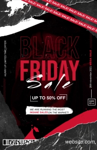 Black Friday Sale Flyer Tabloid template
