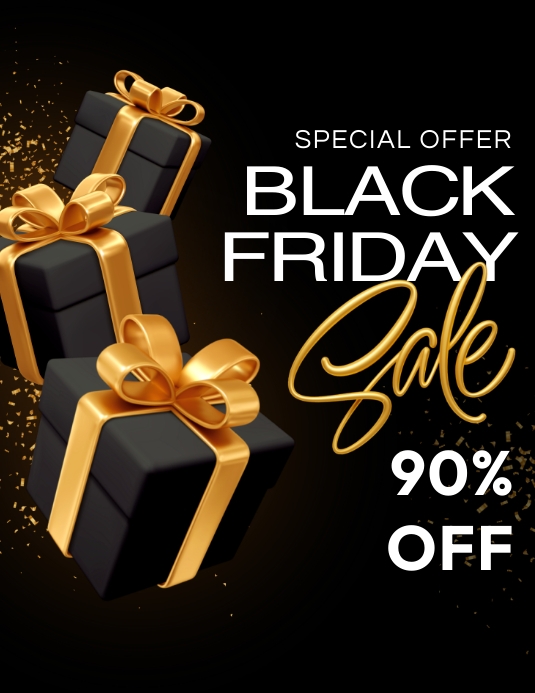 Black Friday Sale Flyer Template PosterMyWall