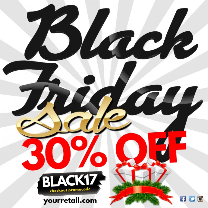 Black Friday Sale Template PosterMyWall