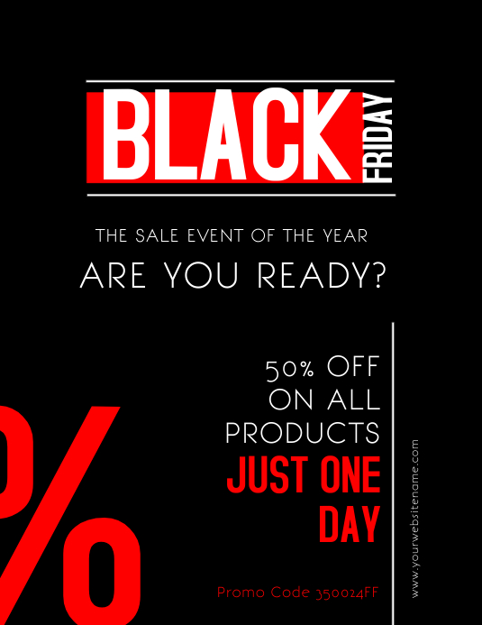 Black Friday Sale Flyer Template PosterMyWall