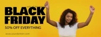 Black Friday Sale Happy Women Dancing Video Couverture Facebook template