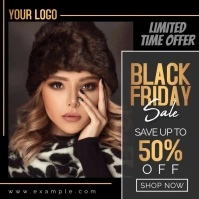 Black Friday sale instagram post template