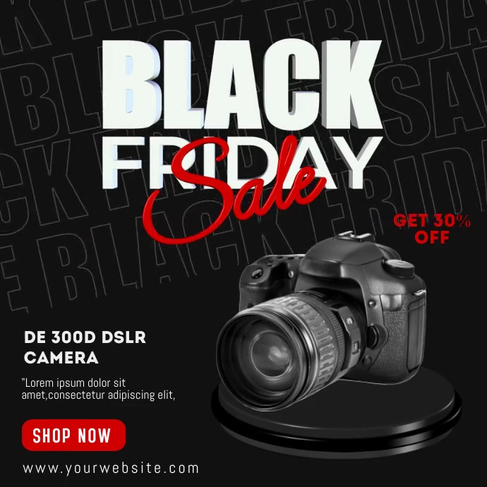 Black Friday Sale Instagram Post Promotion De template