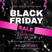 Black Friday Sale Instagram Video Isikwele (1:1) template