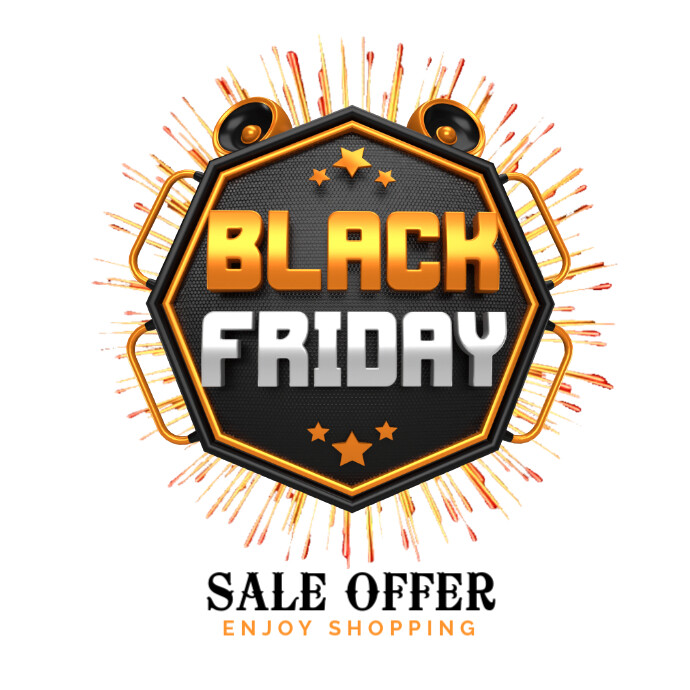 Black Friday Sale Logo template