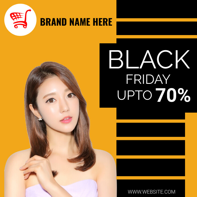 Black friday sale/mega sale/sale ads Template PosterMyWall