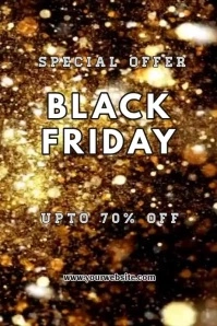 black friday sale poster Plakkaat template