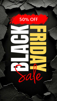 Black Friday sale poster Instagram Story template